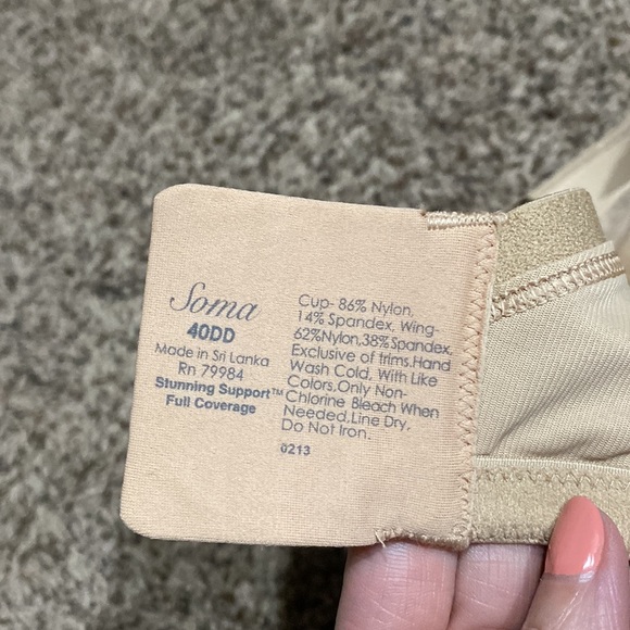 Soma Stunning support full coverage bra, 40DD - Picture 6 of 7